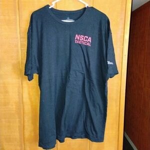 Big and Tall Men's 2X BE LEGENDARY Black NSCA TACTICAL TEE SHIRT